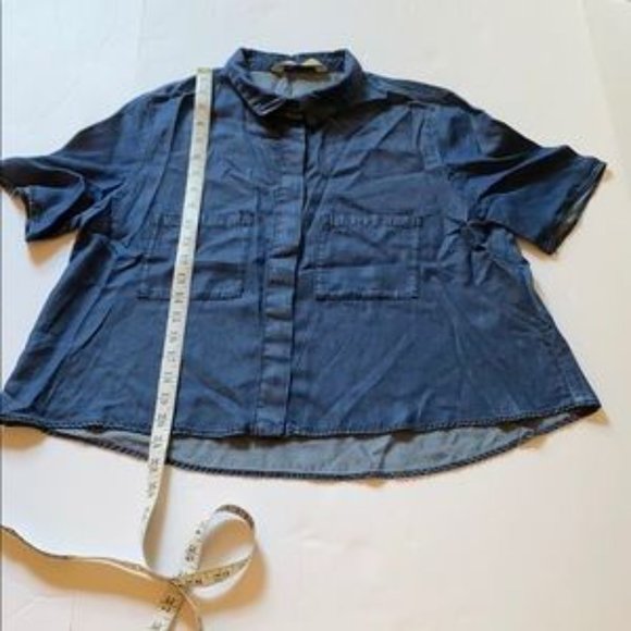 Zara Denim crop top - Picture 3 of 9